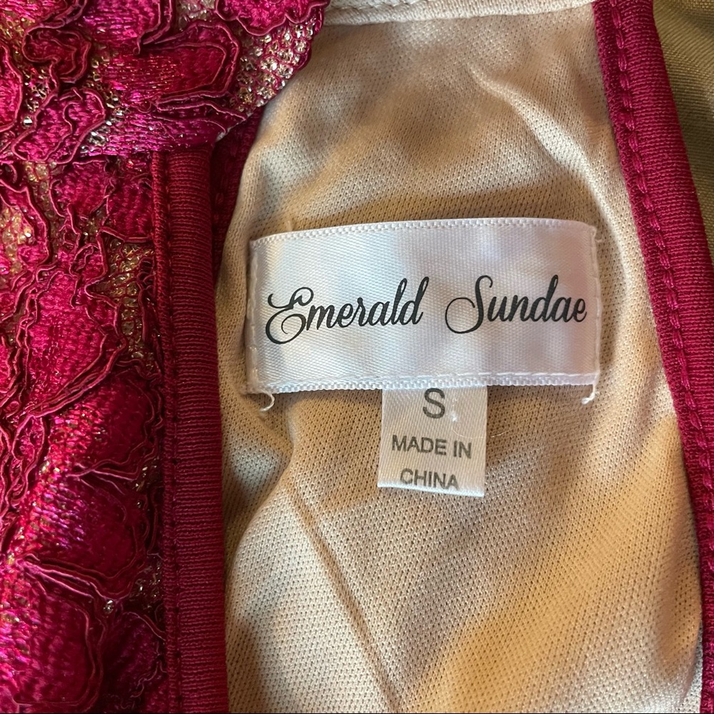 Emerald Sundae Pink Lace Halter Dress - Picture 13 of 14